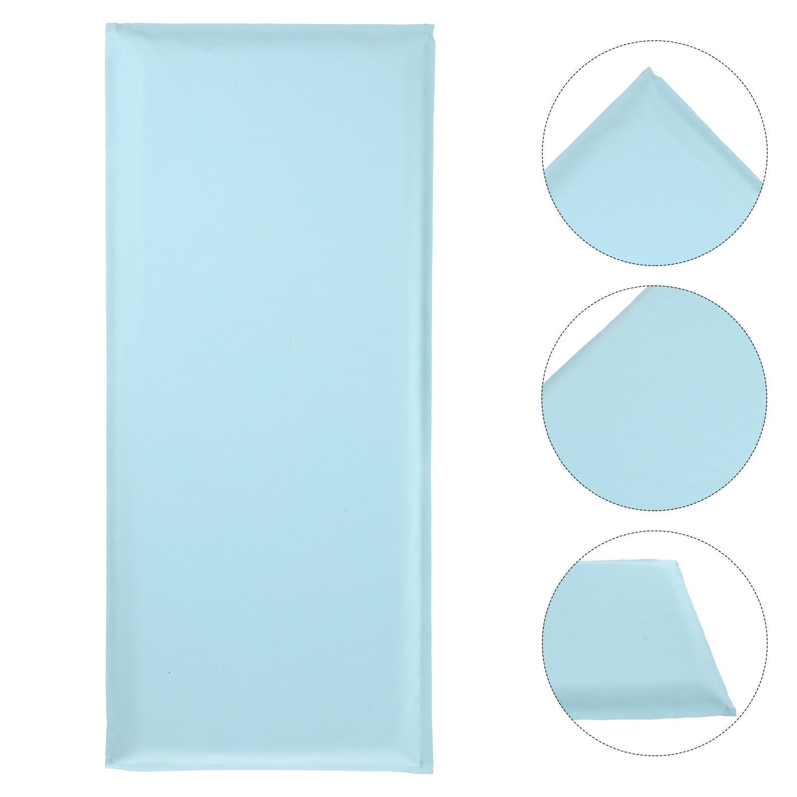 Toyvian 8 Stück Selbstklebende PVC Wandpolsterung mit Polsterschutz und Pufferfunktion für Kinderzimmer Wanddekoration und Babysicherer Wandhintergrund in Blau