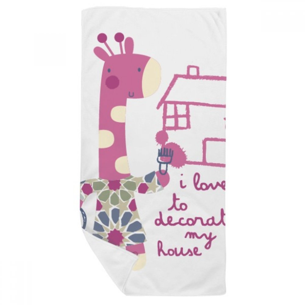 Serviette de bain girafe dessin animé idée cadeau de naissance
