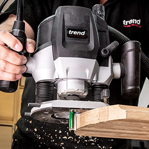 Trend T7 1/2 Inch Variable Speed Workshop Router and Kitbox, Perfect for Kitchen Fitting, Worktop Joints & Timber Profiling, 2100W, 240V, Black, T7EK 12 Trend T7 1/2 Inch Variable Speed Workshop Router and Kitbox, Perfect for Kitchen Fitting, Worktop Joints & Timber Profiling, 2100W, 240V, Black, T7EK - Image 12