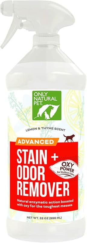 Removedor de Manchas e Odores para Animais Only Natural Pet com Enzimas, Perfume de Mandarina e Chá Verde, 946 mL