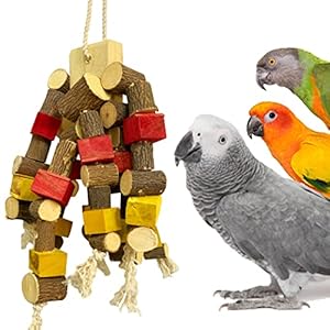 Congo® 55X24 cm Premium Non-Toxic Edible Colored Chewing Toy for Conures, Senegal, Amazon, African Grey, Macaws, Cockatoo, Eclectus and Other Birds (Piece of 1)