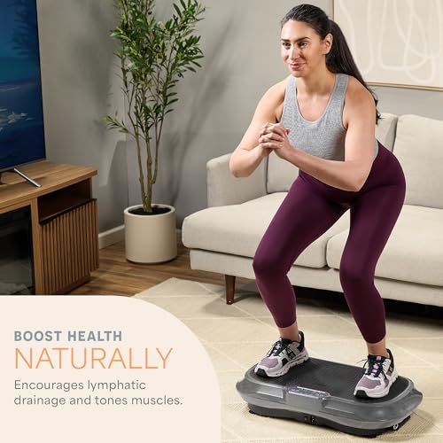 Image of Lifepro Waver Vibration Plate Exercise Machine - High-Intensity Vibration Plate for Lymphatic Drainage - Full-Body Workout Vibrating Platform with Loop Bands - Fitness Equipment for Strength & Toning