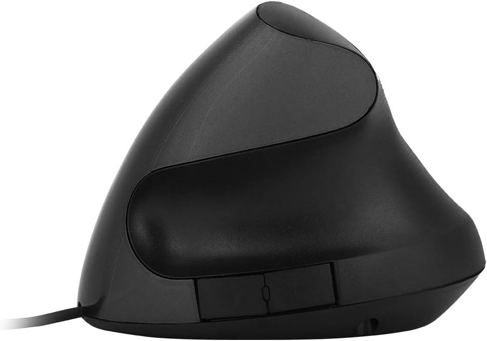 Vertical Mouse Wired, 3200DPI USB Vertical Wired Mouse Ergonomic Design Wrist Rest Gaming Mice for PC Laptop(Black)