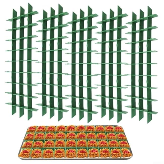 Organize with Ease 5 Set Freeze Dryer Tray Dividers for Harvest Right, Suitable for Various Food Items (Transparent)