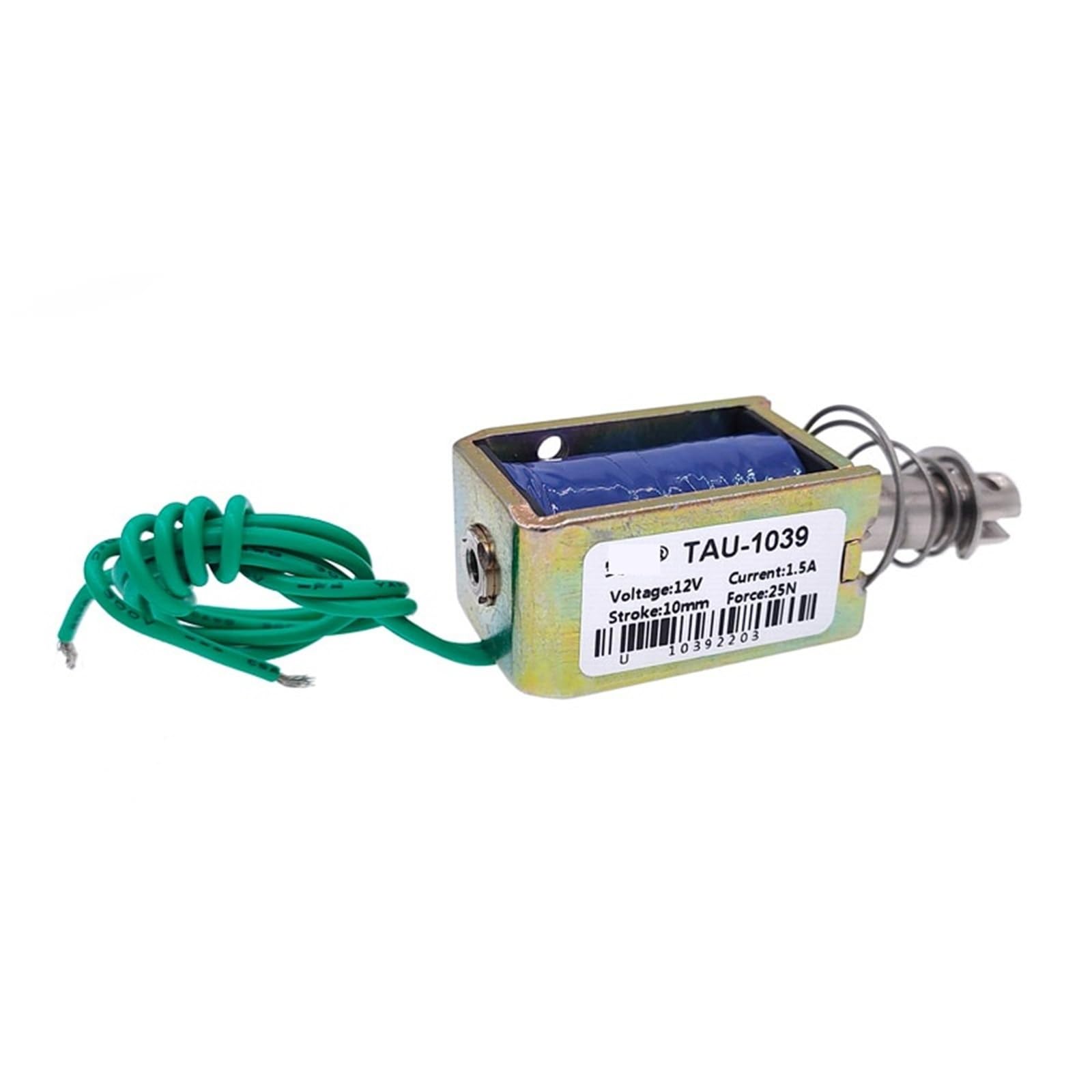 TAU-1039 1039B DC 12V magnes elektryczny 24V 25N skok 10 mm typ push liniowy elektromagnes 1 szt. (TAU-1039,24V)
