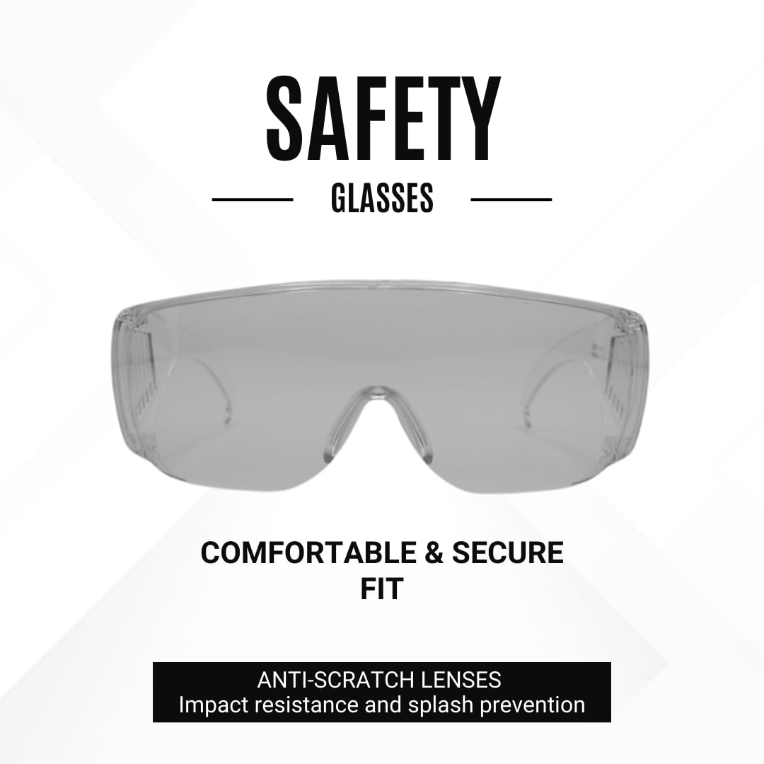 Anti-Scratch, Anti-Fog Safety Goggles, ANSI Z87.1, Eye Protection for Work, Lab, Construction. 10 pack