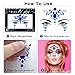Lusy DM 12 Sets Face Gems Mermaid Face Jewels Rhinestone Rave Face Gems Temporary Tattoos Crystal Face Jewels Stickers for Race Carnival Festival Party