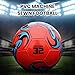 clinmday Professional Soccer Ball, Wear Resistant Waterproof Anti-Extrusion Outdoor Football for Boy Girls and Teens Players,Street Ball Game for Men Red