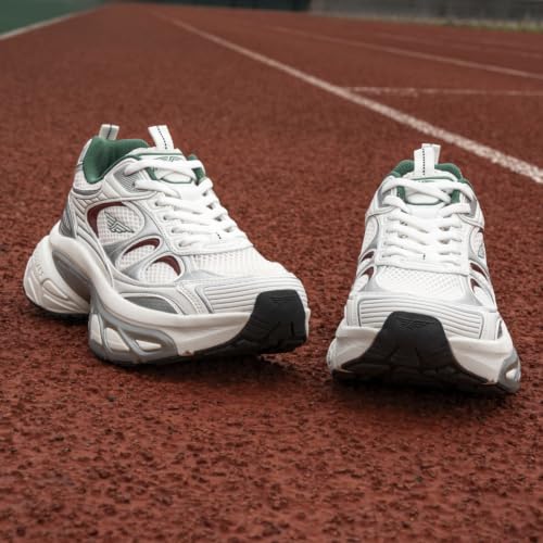 Image of Red Tape Women's Sneakers Green Mesh Pu Round Toe Lace-Up