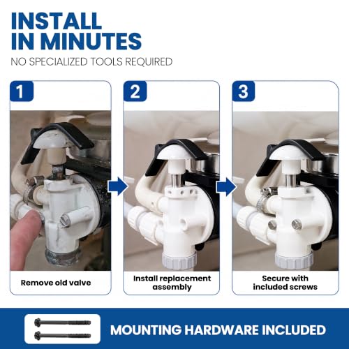 Image of Halotronics RV Toilet Flush Valve for Sealand EcoVac Vacuflush 385314349 | Replaces OEM 385314349. Fits Sealand EcoVac Vacuflush pedal-flush toilets in campers, trailers, boats and RVs.