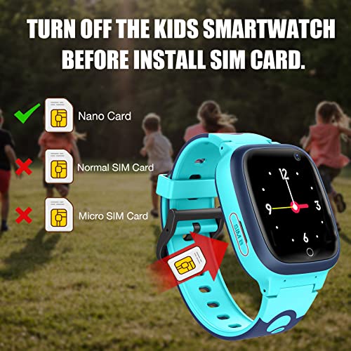 Tykjszgs Kids Smart Watch Lbs Tracker - Smartwatches For Children Kids With Sos Weather Stopwatch Call Camera Touch Screen Game Alarm For Boys And Girls #TOP6