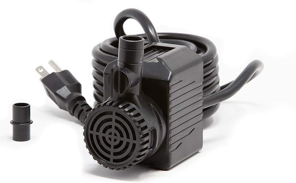 Beckett Corporation 7206610 280 GPH Submersible Water Pump for Indoor/Outdoor Ponds, Gallons Per Hour, Black : Patio, Lawn & Garden