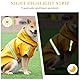 Amexo Hunderegenmantel mit Reflektierenden Streifen Wasserdichter Hundemantel mit Kapuze Verstellbare Regenjacke mit Kragenloch für Kleine Mittelgroße und Große Hunde (L)