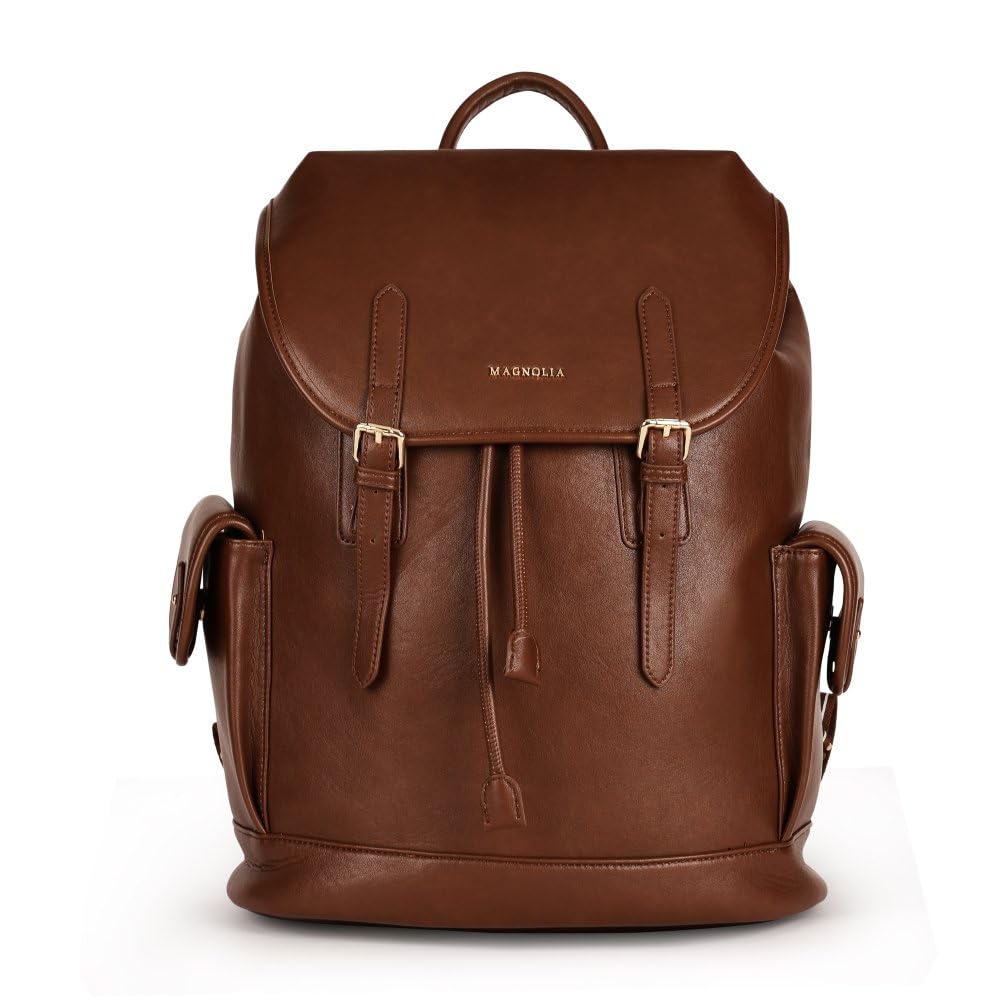 magnolia PU Leather Brown Backpack-picture-30