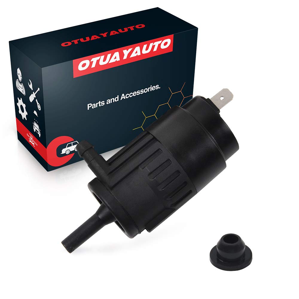 OTUAYAUTO 066011A Windshield Washer Pump - Replacement for 1986-2019 Peterbilt 379 330, 335, 370 series- Washer Fluid Pump