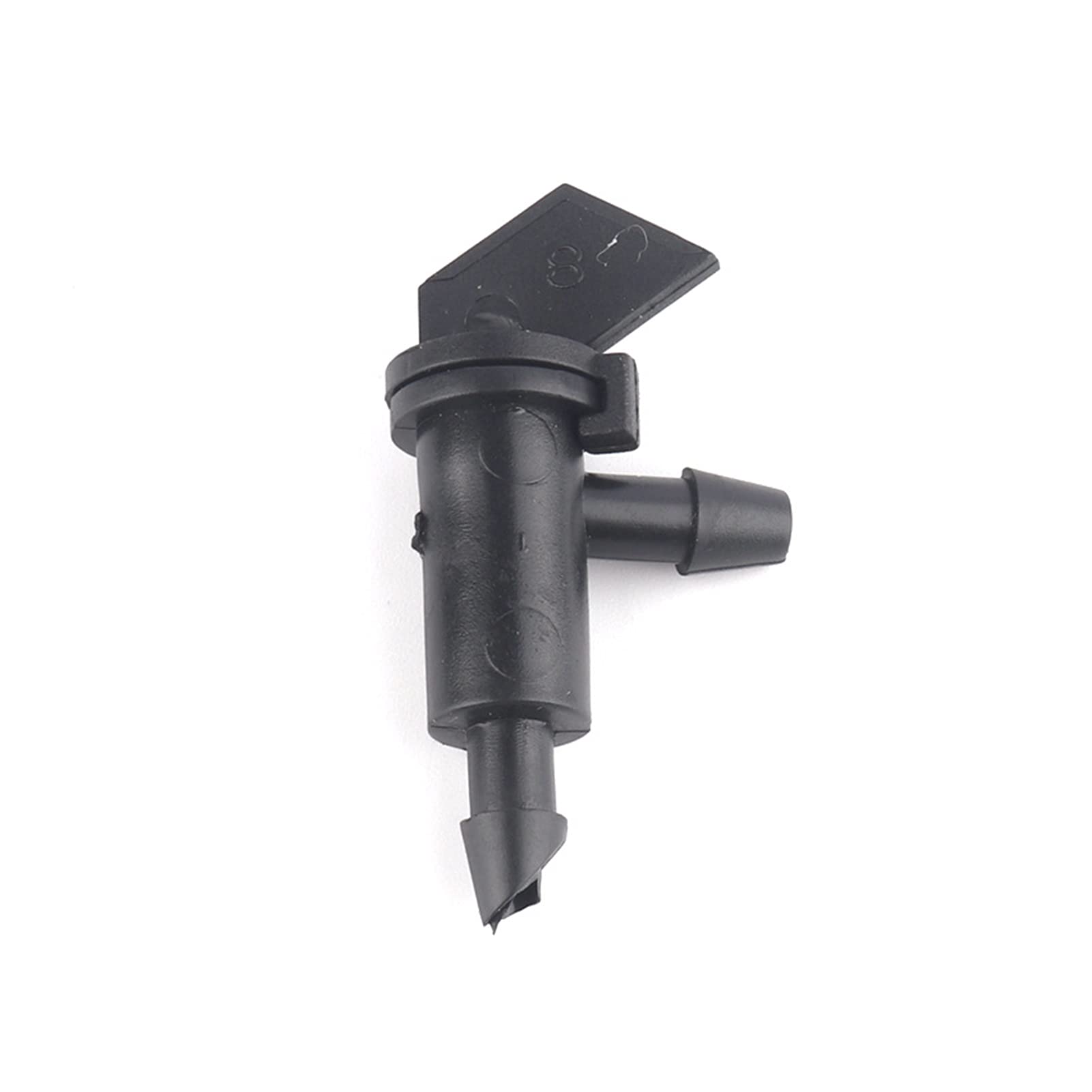 Conexión de fontanería para jardín, 100 unidades de 4 L, 8 L, 16 L, gotero, riego por goteo agrícola, riego por goteo, plantas de invernadero, rociador de riego (color: negro)
