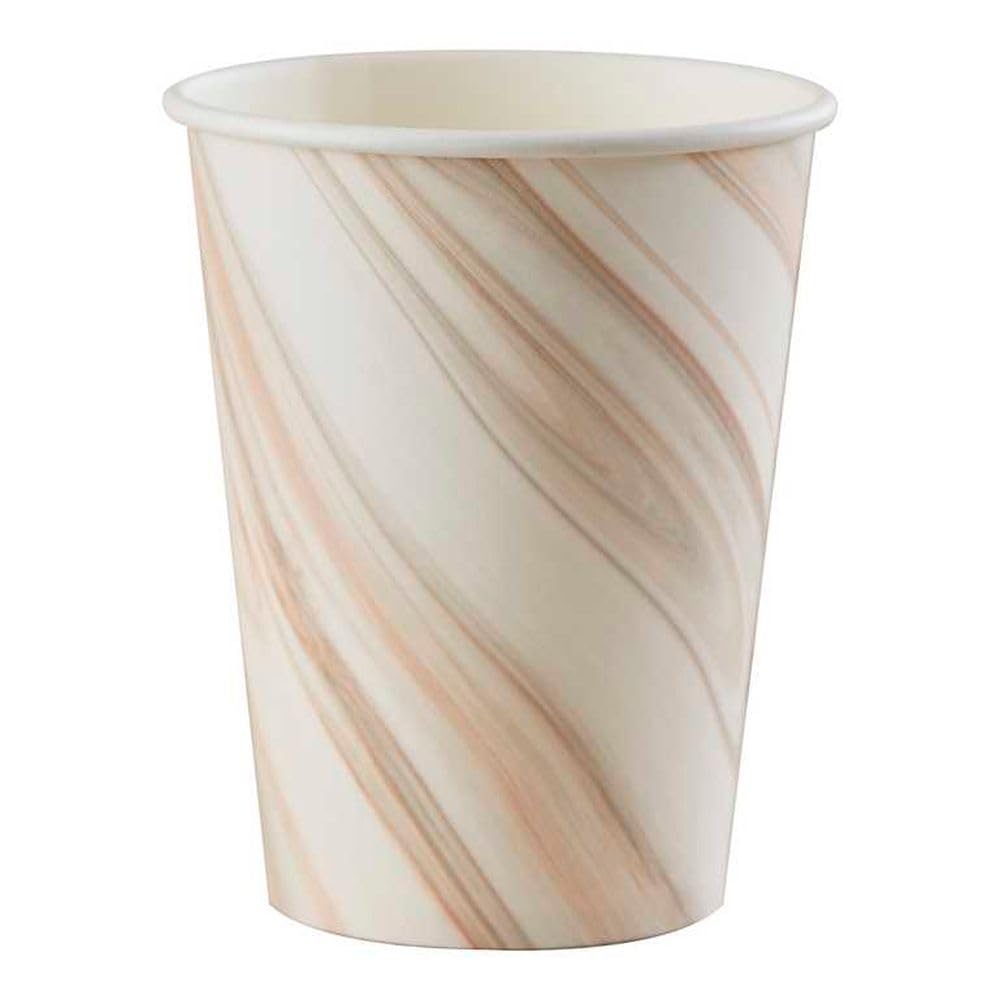 Ginger Ray Natural Marble Eco Paper Party Cups - 8 Pack