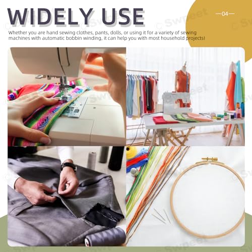 Set de 30 hilos de coser colores arcoiris 1000 yd miniatura 4