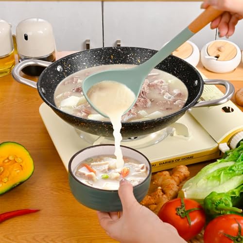 Wok de acero al carbono con doble mango y tapa miniatura 4