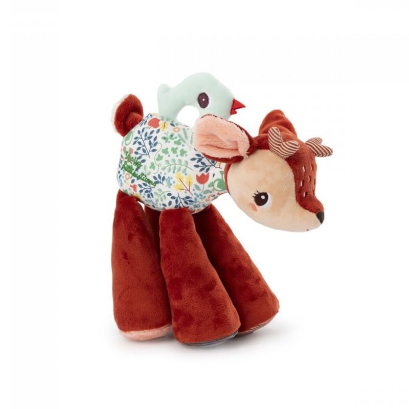 Lilliputiens - Interactive and Sound Plush Stella the Fawn - Ideal for Babies - Captivating Sounds - Awakening Toy - Sensory and Motor Stimulation - Made from Recycled Polyester - From 9 Months -83468
