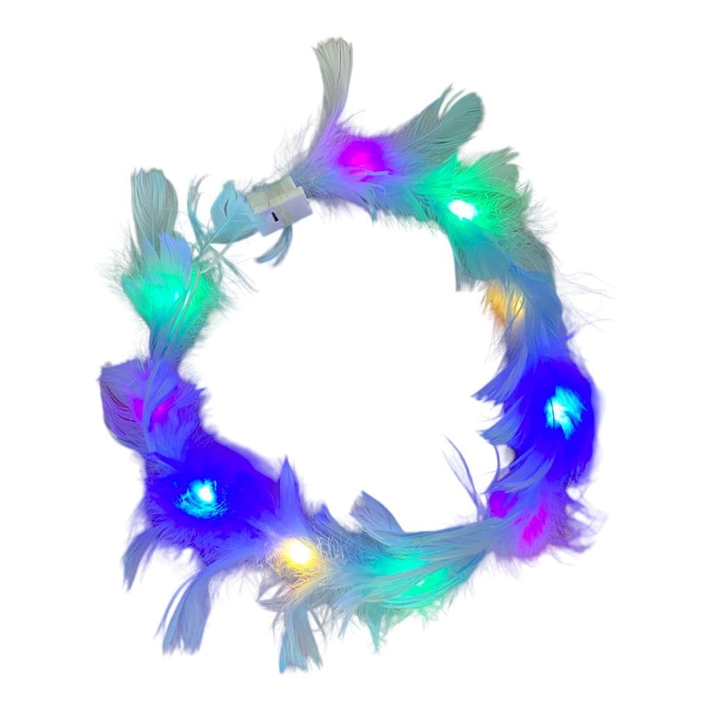 Decorworks Tiara with led for Girls Floral Crown/Birthdays Parties Celebrations Tiara Crown (Multi Colour)