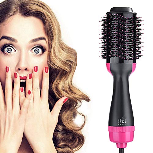 Hot Air Brush, Hair Dryer Brush, One Step Hair Dryer And Volumizer, 4 In 1 Salon Negative Ionic Air Hair Brush, Reduce Frizz And Static, Hair Styling Tools For Women And Girl All Types Hair