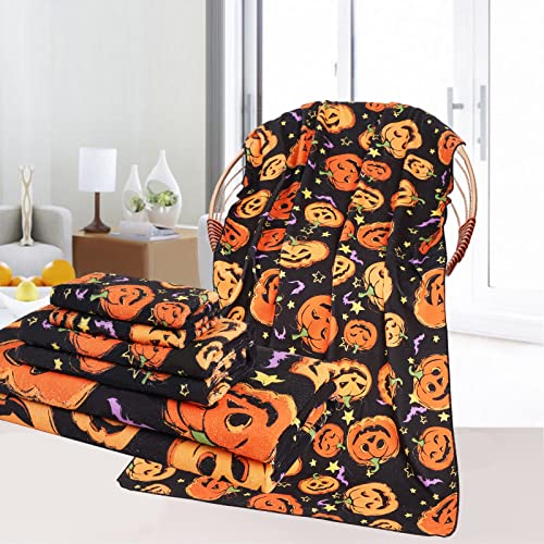 Aspmiz 3 Pcs Halloween Bath Towel Set With Bath Towel thumb #1