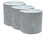 Nispira HC452 HP102 Replacement Filter For Shark NanoSeal Air Purifier HP102PET, HP100, HP105 HC450, HC451, HC455, UA455 3-in-1 True HEPA Activated Carbon Part HE1FKPET, 3 Packs