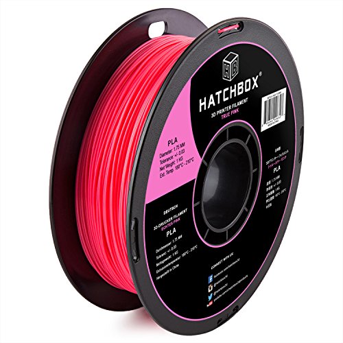 HATCHBOX MakerBot RepRap MakerGear Ultimaker Filament PLA pour imprimante 3D 1,75 mm Rose 1 kg 7 HATCHBOX MakerBot RepRap MakerGear Ultimaker Filament PLA pour imprimante 3D 1,75 mm Rose 1 kg