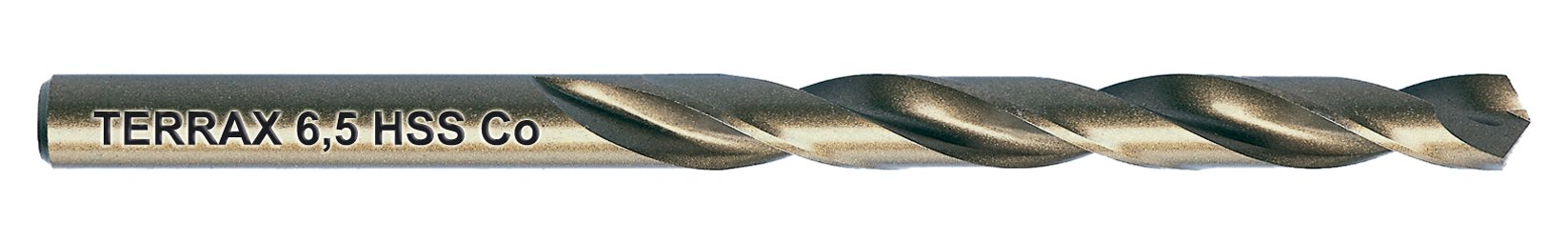 Ruko Cobalt Terrax Hss-Co5 Spiral Drill Bits 6.5 Mm Pack Of 10 In Plastic Pack