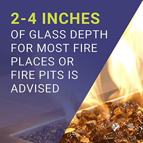 Image of American Fireglass 1 /4 inch Copper Fire Glass, 55 lb. Bag