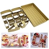 Vielseitiges Backformen-Set: Das FOGARI Zahlen Buchstaben Kuchenform Set enthält 13 verschiedene Formen, darunter Zahlen von 0-9 und Buchstaben von A-Z. Dieses vielseitige Set ermöglicht es Ihnen, individuelle Kuchen, Geburtstagstorten und mehr zu kreieren.