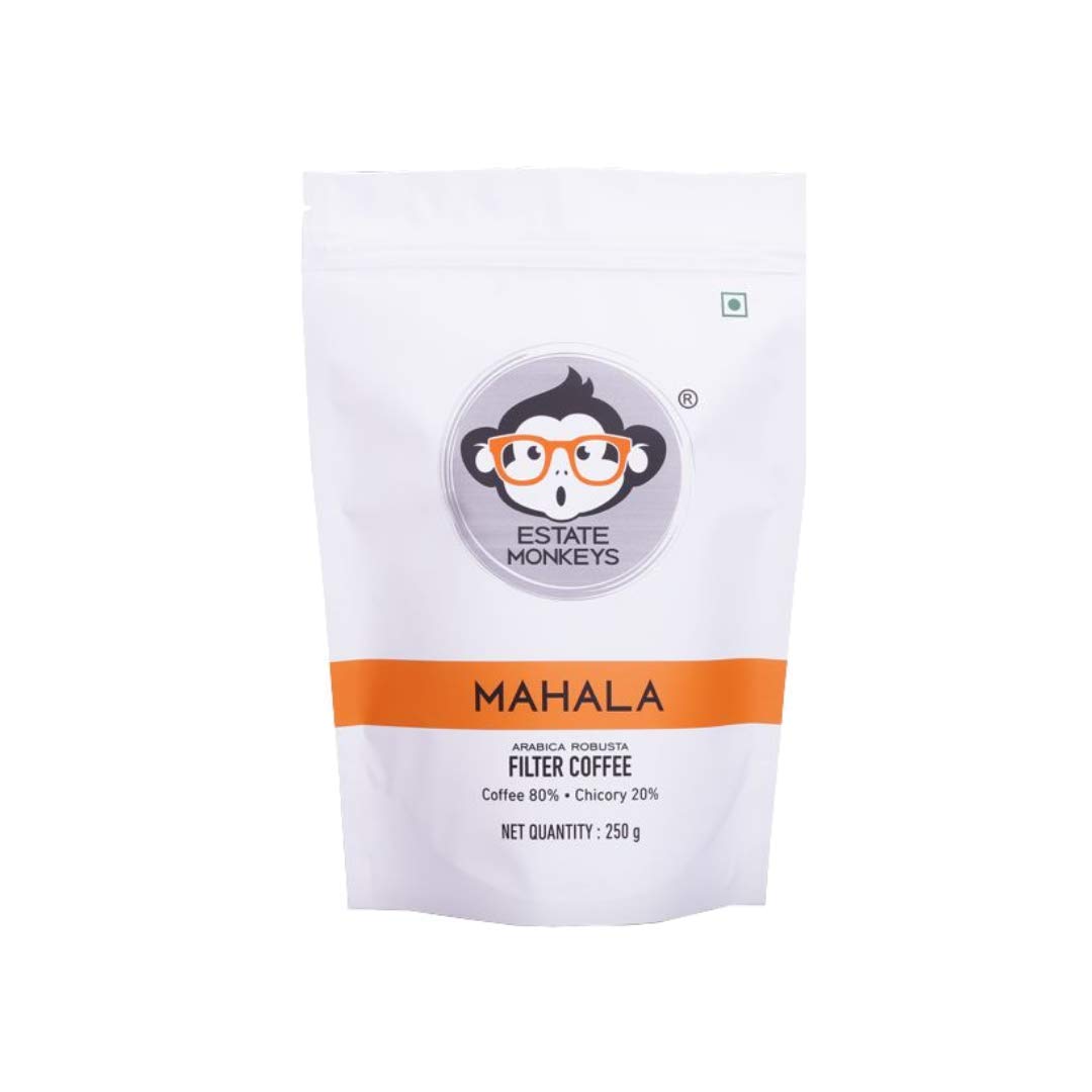 See full amazon price history chart for ESTATE MONKEYS Mahala Filter Coffee Powder Bag-Chicory Blend Coffee-80% Coffee & 20% Chicory-250G (3 Pack) ESTATE MONKEYS Mahala Filter Coffee Powder Bag-Chicory Blend Coffee-80% Coffee & 20% Chicory-250G (3 Pack) (B07V7WH49F) Amazon Price History, Amazon Price Tracker