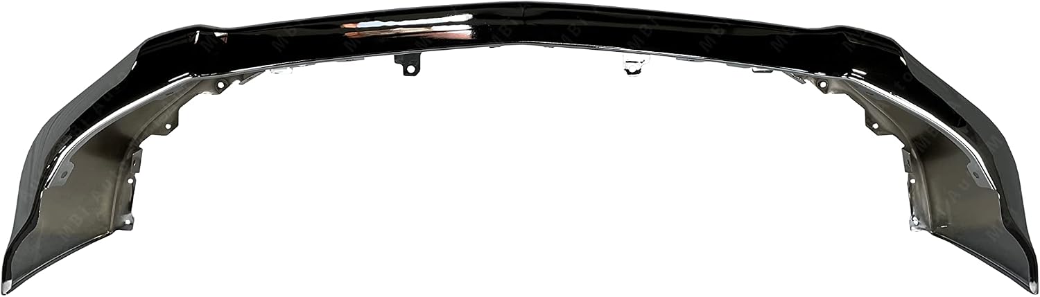 Chrome, Steel Front Bumper Face Bar Compatible with 2015-2019 Chevy Silverado 2500 & 3500 w/Fog 15-19, GM1002849