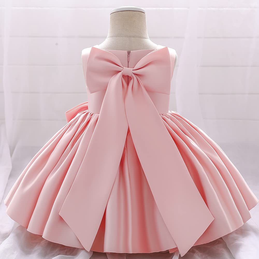 6M-8T Baby Mädchen Big Bowknot Geburtstag Festzug Kleid Kleinkind Party Tutu Kleid Taufkleider