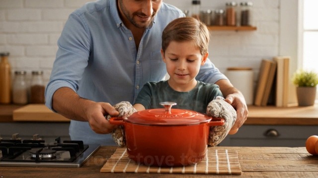 Amazon.com: Velaze 6 QT Enameled Cast Iron Dutch Oven Pot with Lid