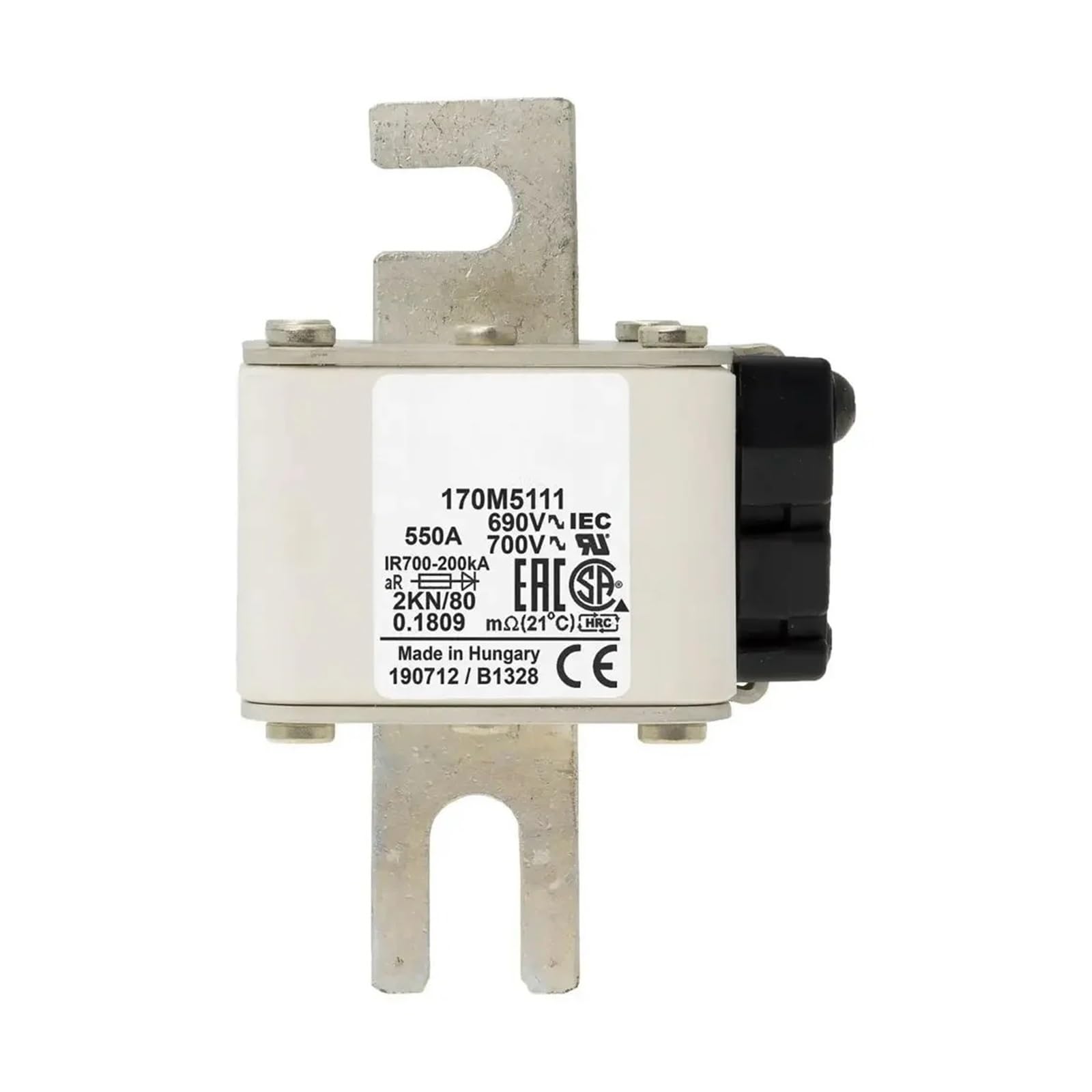 Fusible ultra-rapide 170M5111 et série 170M5109 à 170M5115 haute performance