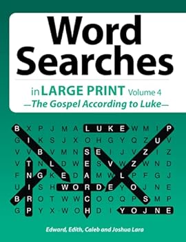 Paperback Word Searches: in LARGE PRINT Volume 4 —The Gospel According to Luke Book
