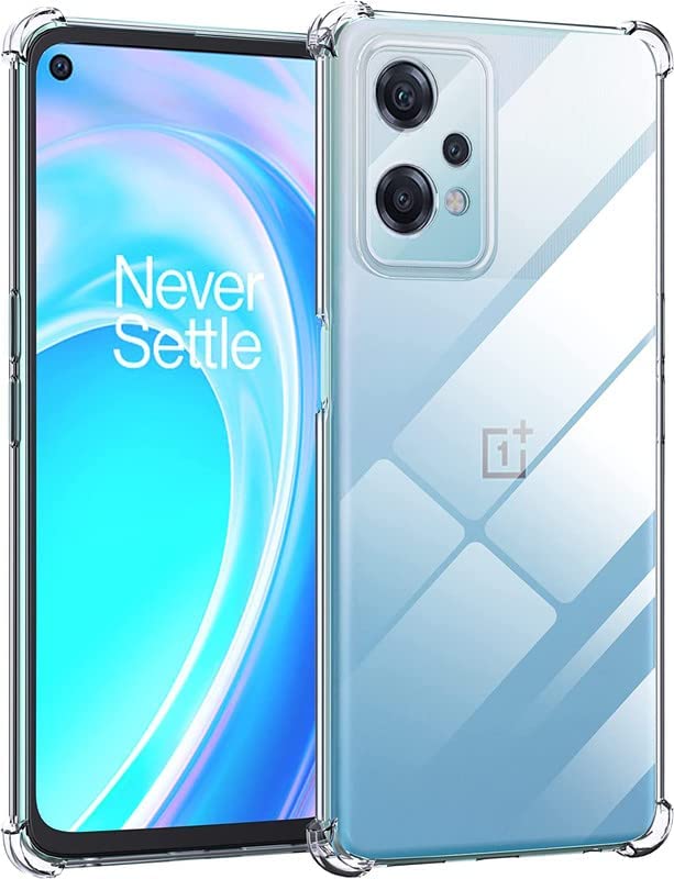 Image of COVERBLACK Rubber Silicone Back Cover for OnePlus Nord CE 2 Lite 5G - Transparent