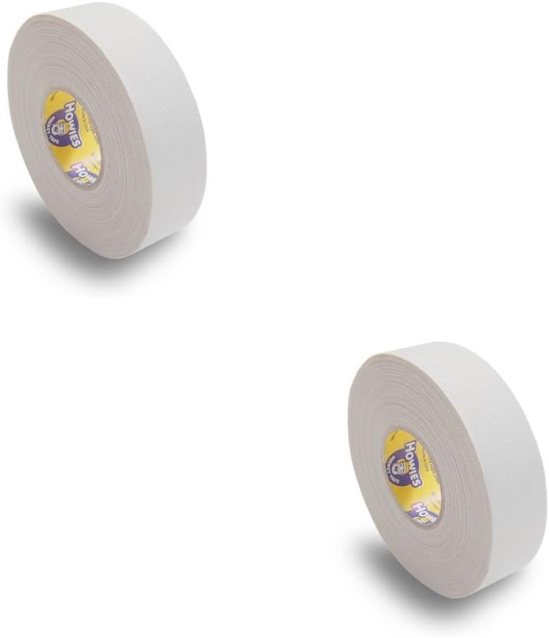 Howies Hockey Stick Tape Premium Cloth White 1" x 25yd (75') 2-Pack