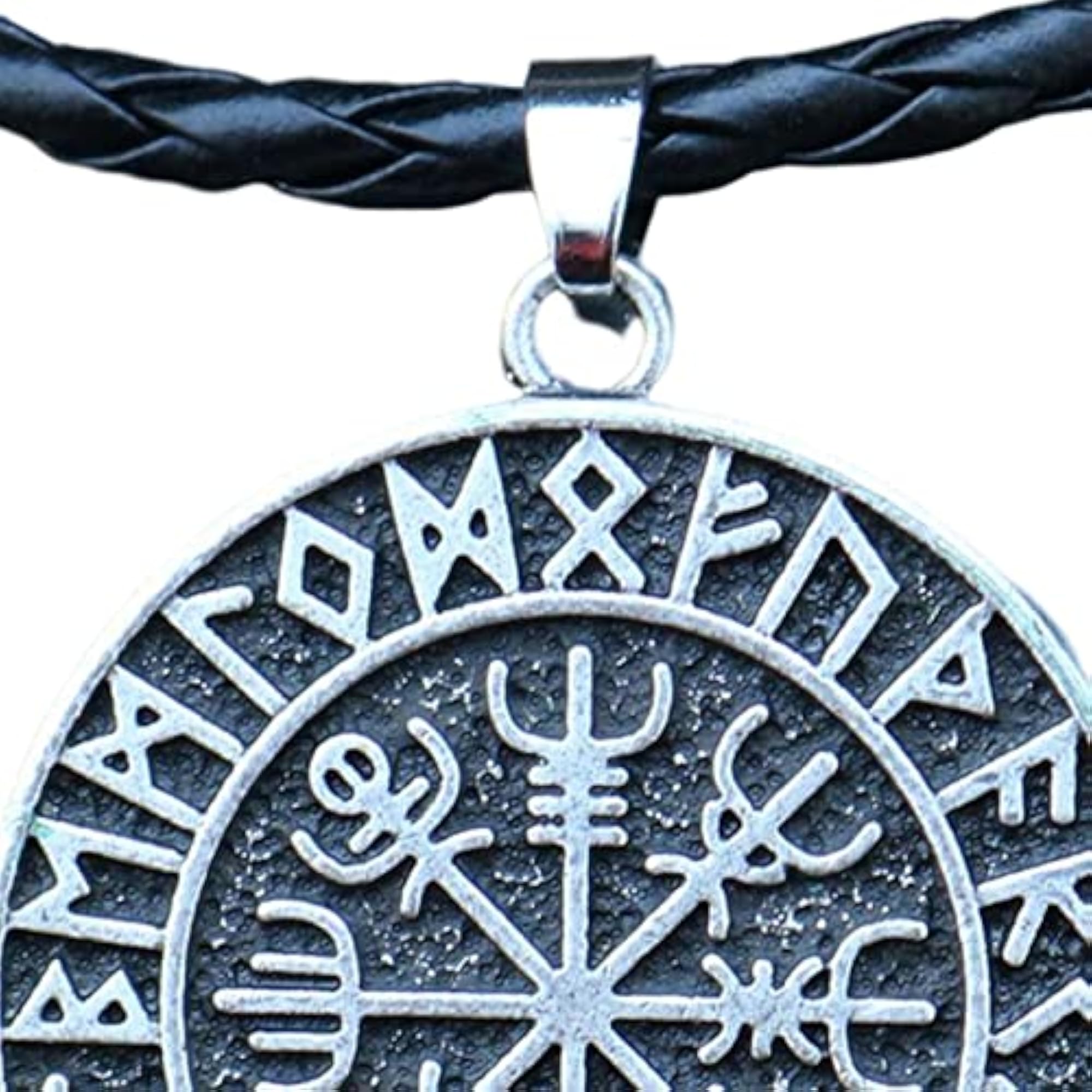 Men's Nordic Viking Shield Pendant Necklace