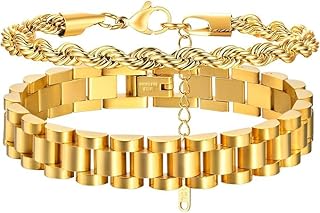 أساور ذهبية للنساء من فيروز جولري، أساور حلقية قابلة للتكديس للنساء مرصعة بالزركونيا المكعب، أساور تنس ستانلس ستيل مطلية بالذهب عيار 18 قيراط