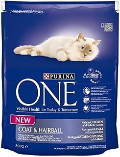 Purina One Coat & Hairball Formula Chicken & Whole Grains (800g)