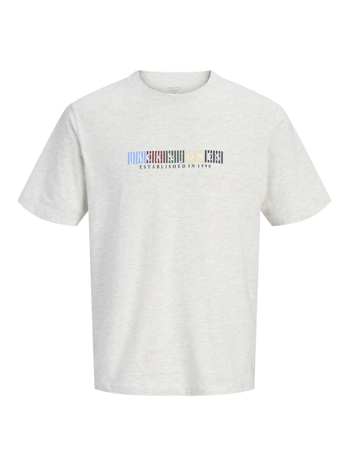 JACK & JONES Jornantucket Branding Tee Ss Cn FST-White - Melange-Large