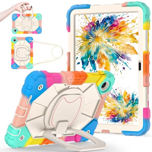 Étui T-Mobile REVVL Tab 2 coque antichoc rotative avec bandoulière