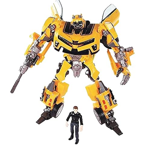 20cm/7.8Inch Transform Robot Bumblebee Action Figures Toys With Sam Figures-Toys Gift For Kids Boys With Color BOX Cover