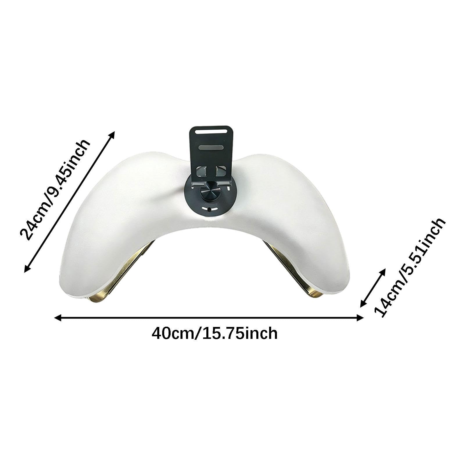 perfk Cuscino poggiamani per manicure supporto per telefono, gambe in metallo per unghie in acrilico fai casa, Bianco