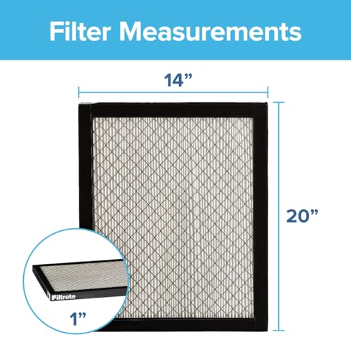 Image of Filtrete 14x20x1 Air Filter, MERV 14, MPR 2800, 2 HVAC Filters