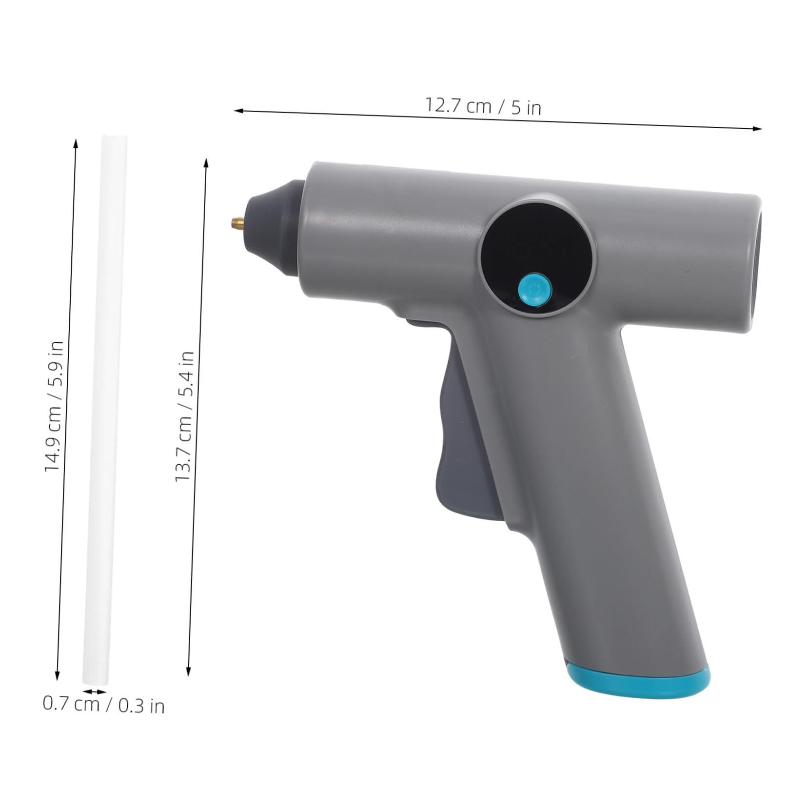 VALICLUD Pistolet à Colle Thermofusible Rechargeable avec Écran Numérique Bâtons de Colle Inclus pour Loisirs Créatifs Bricolage et Réparations