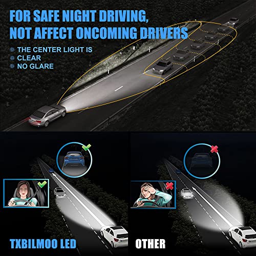 Txbilmoo 9005 9005 Led Headlight Bulbs With 9140 Fog Lights Combo Fit For Dodge Ram 1500 2500 3500 2016 2017 2018 With Projector High Beam Low Beam Conversion Kit 70W 6000K Cool White 6 Pack #TOP2